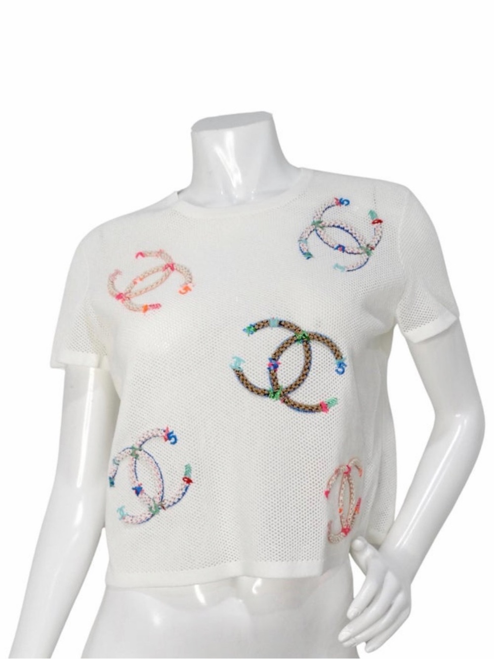 Chanel macramé crop NWT sz 36 small